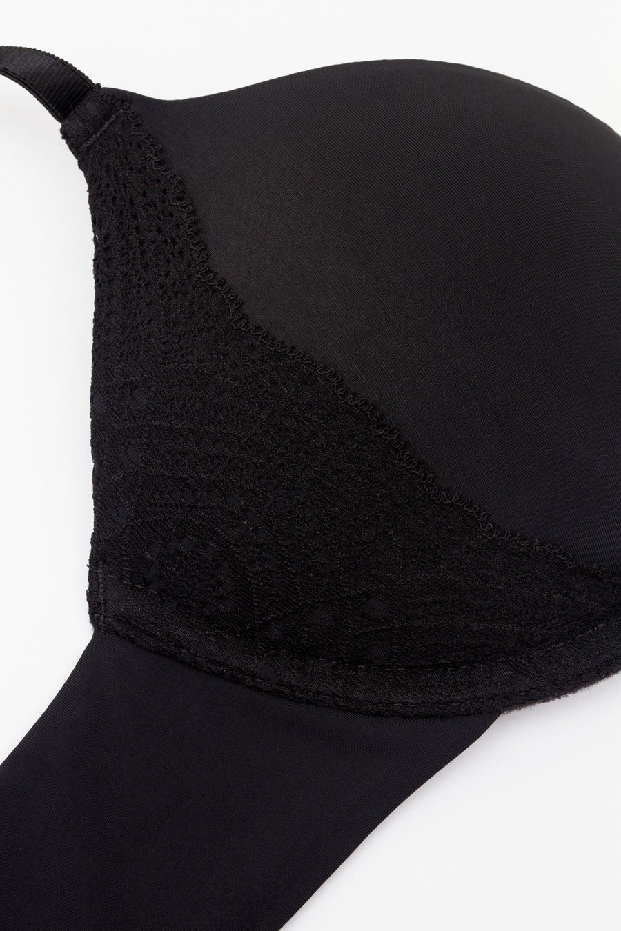 Cotton Lift Up Bra Black TESTSTETSTE